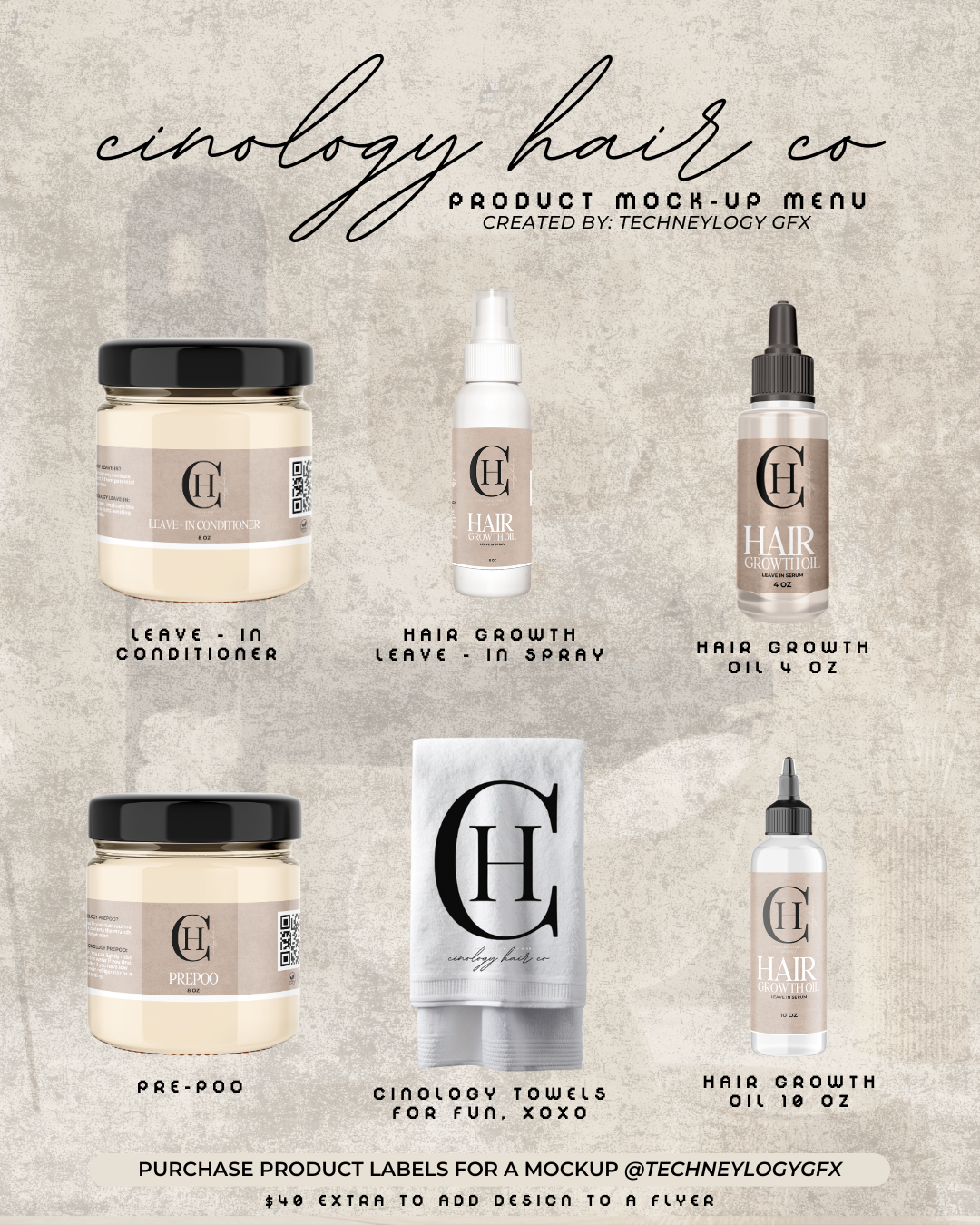 Product Labels Design + Mockup